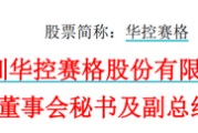 台湾华控赛格董事长、董秘、副总经理三高管同日辞职